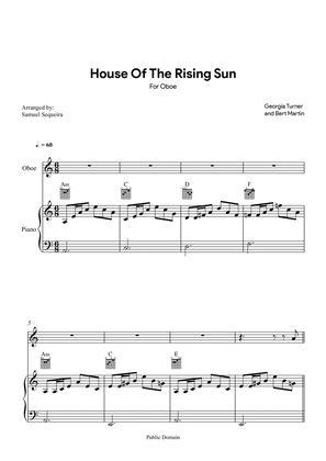 Book cover for House of the Rising Sun - for Oboe - with play along