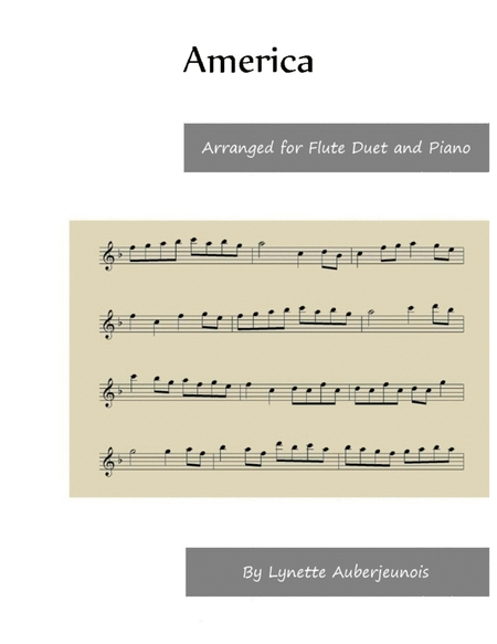 America - Flute Duet and Piano image number null