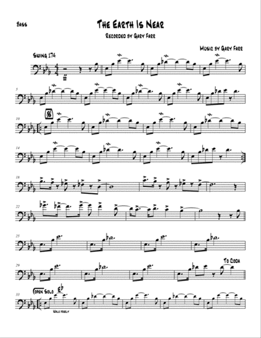 The Earth Is Near String Duet scores gallery preview page 1