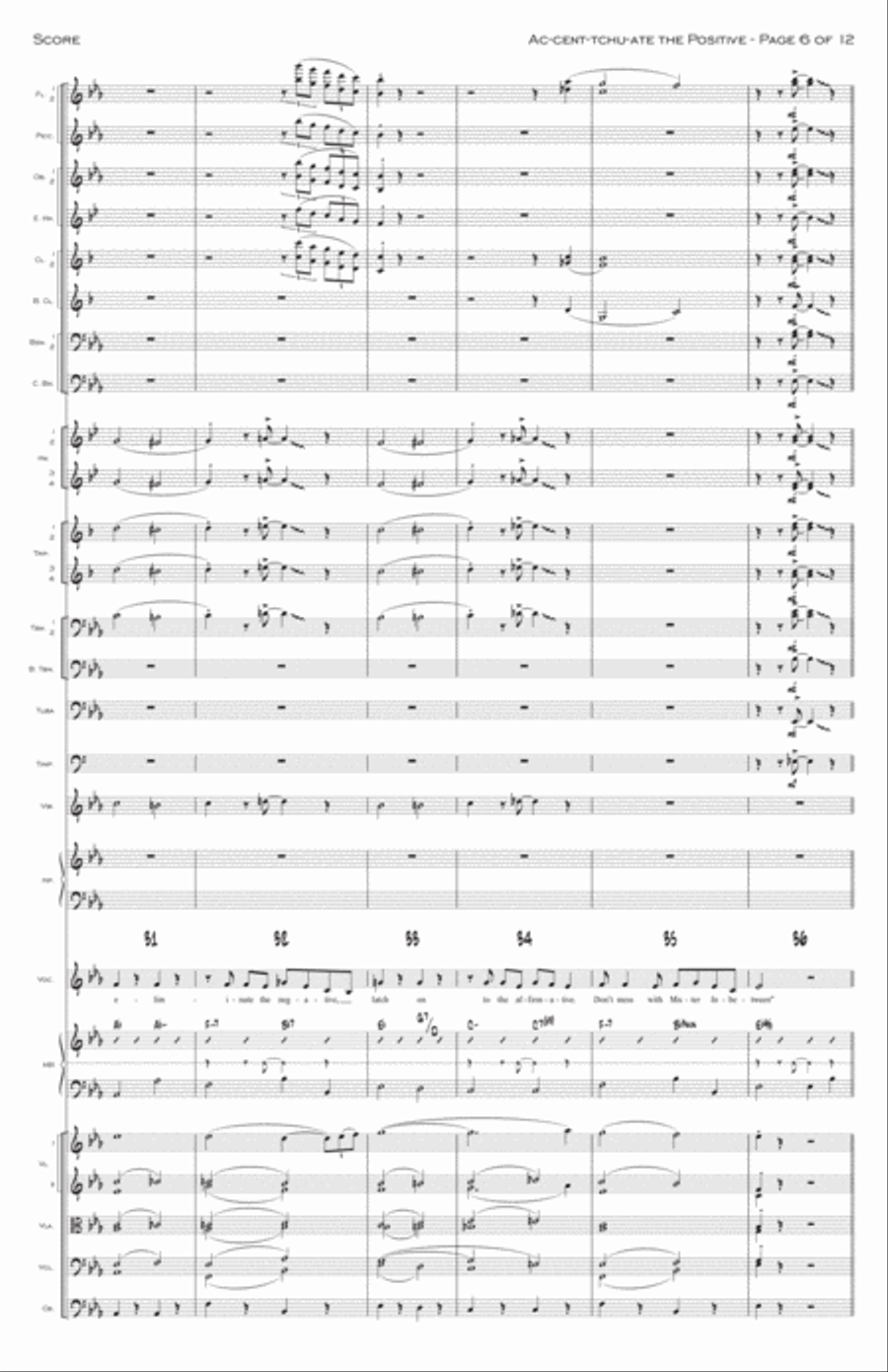 Ac-cent-tchu-ate The Positive Full Orchestra scores gallery preview page 6