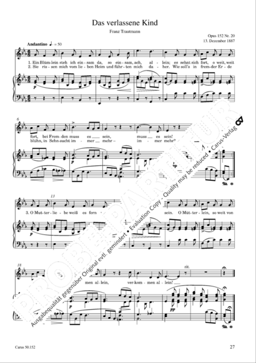 Liederbuch fur Kinder op. 152 Choir scores gallery preview page 28