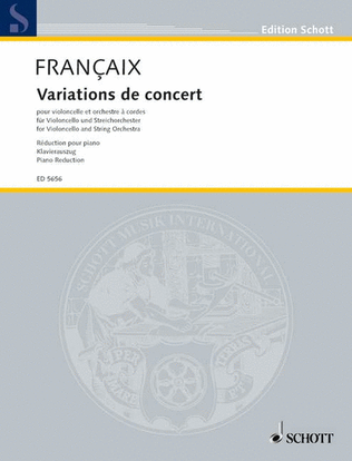Book cover for Variations de concert