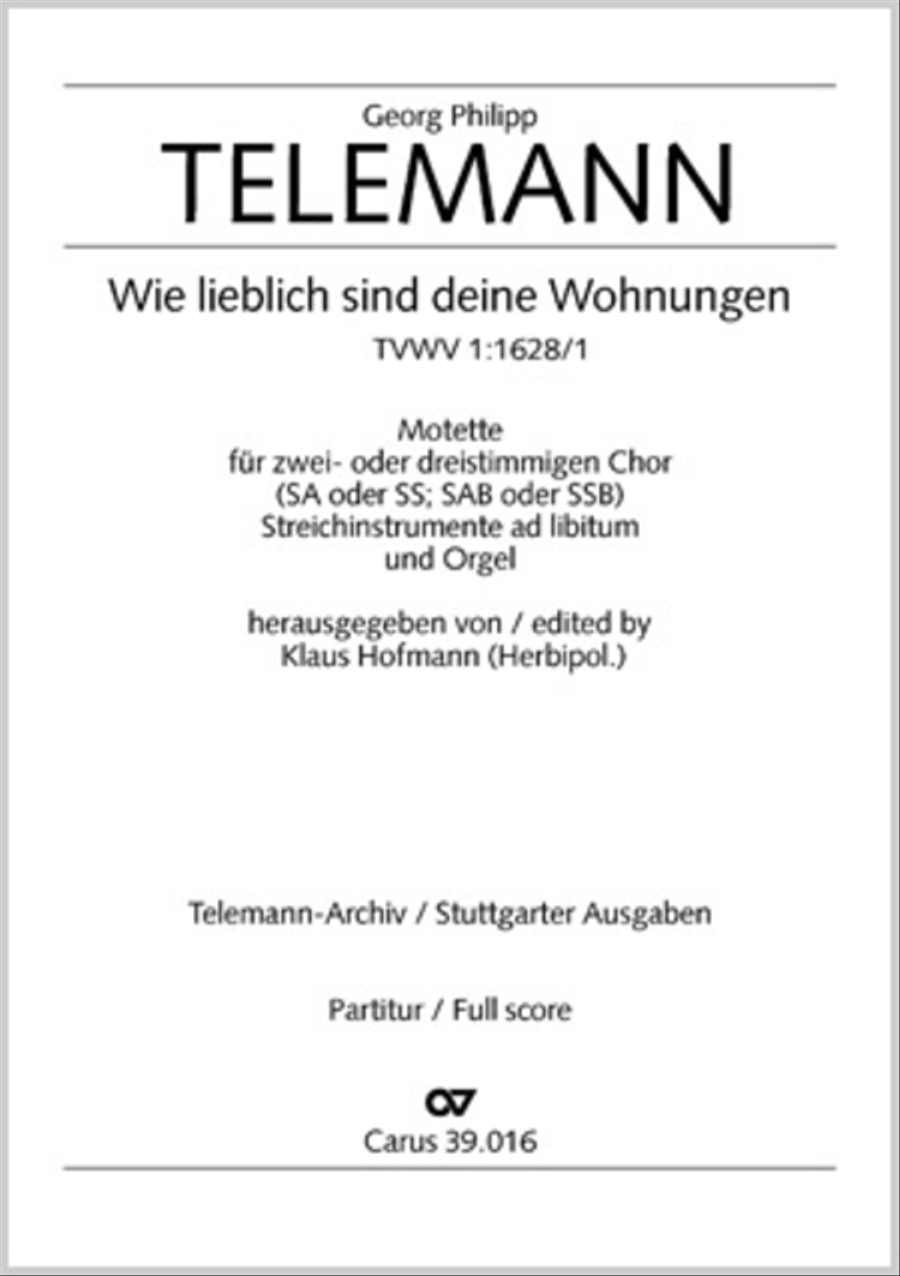 How beautiful is thy dwelling place (Wie lieblich sind deine Wohnungen) SA scores gallery preview page 1