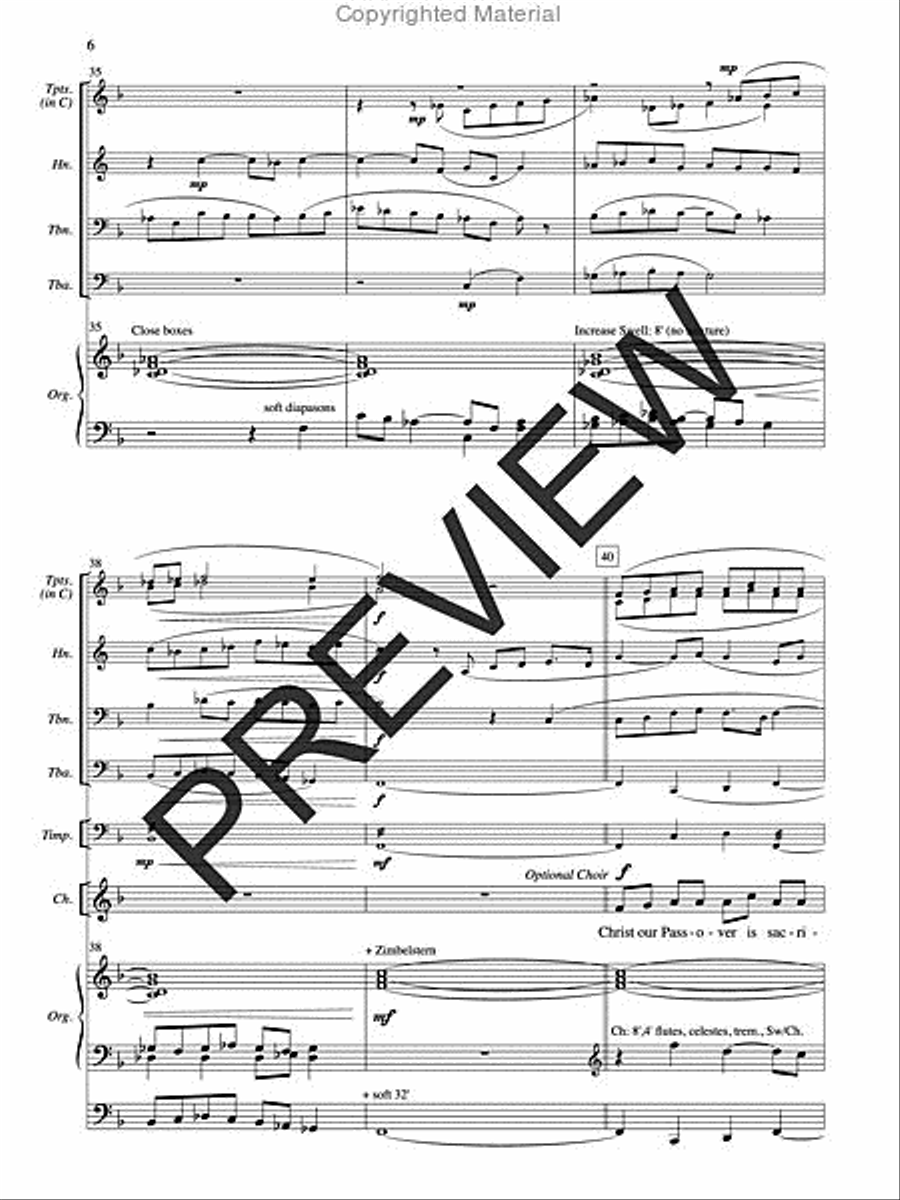 Meditation on Christ Our Passover Unison Choir scores gallery preview page 6