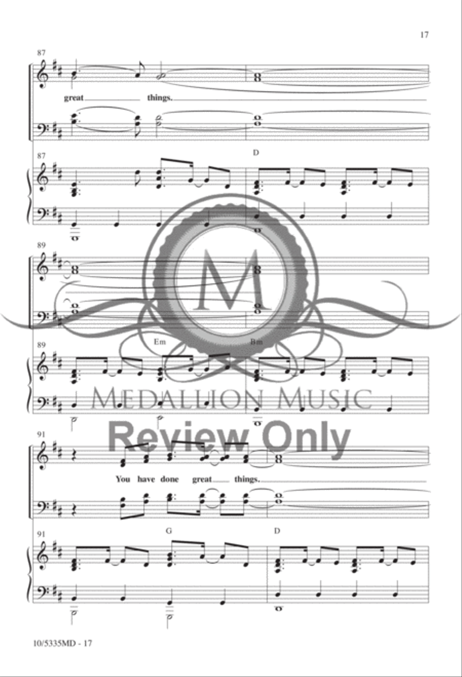 Great Things Great Things 4-Part scores gallery preview page 15