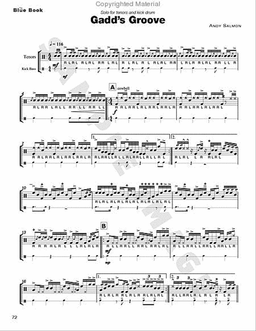 Blue Book, The Percussion scores gallery preview page 9