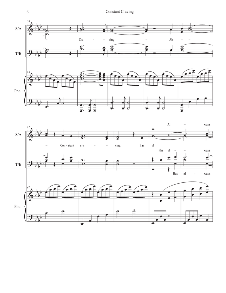 Constant Craving 4-Part scores gallery preview page 6