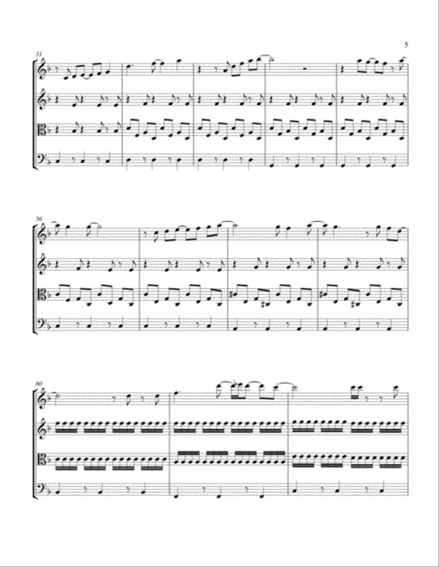 Blessed String Quartet scores gallery preview page 5