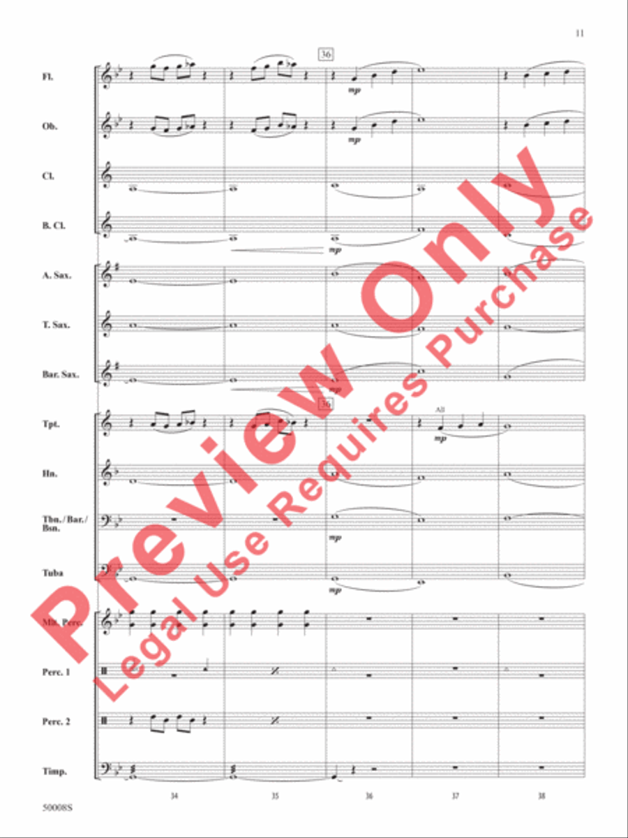 Galactic Nature Concert Band scores gallery preview page 12