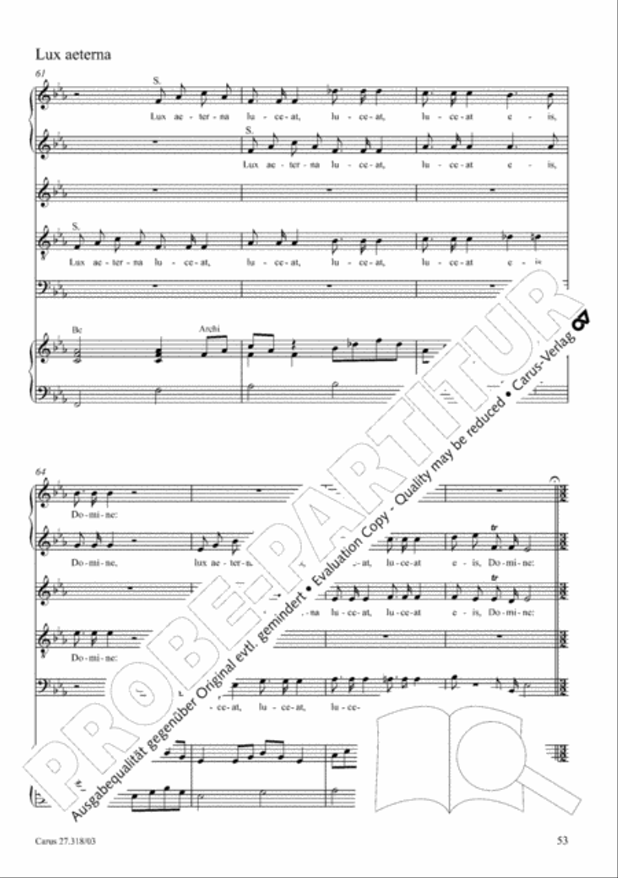 Requiem in F minor SSATB scores gallery preview page 54