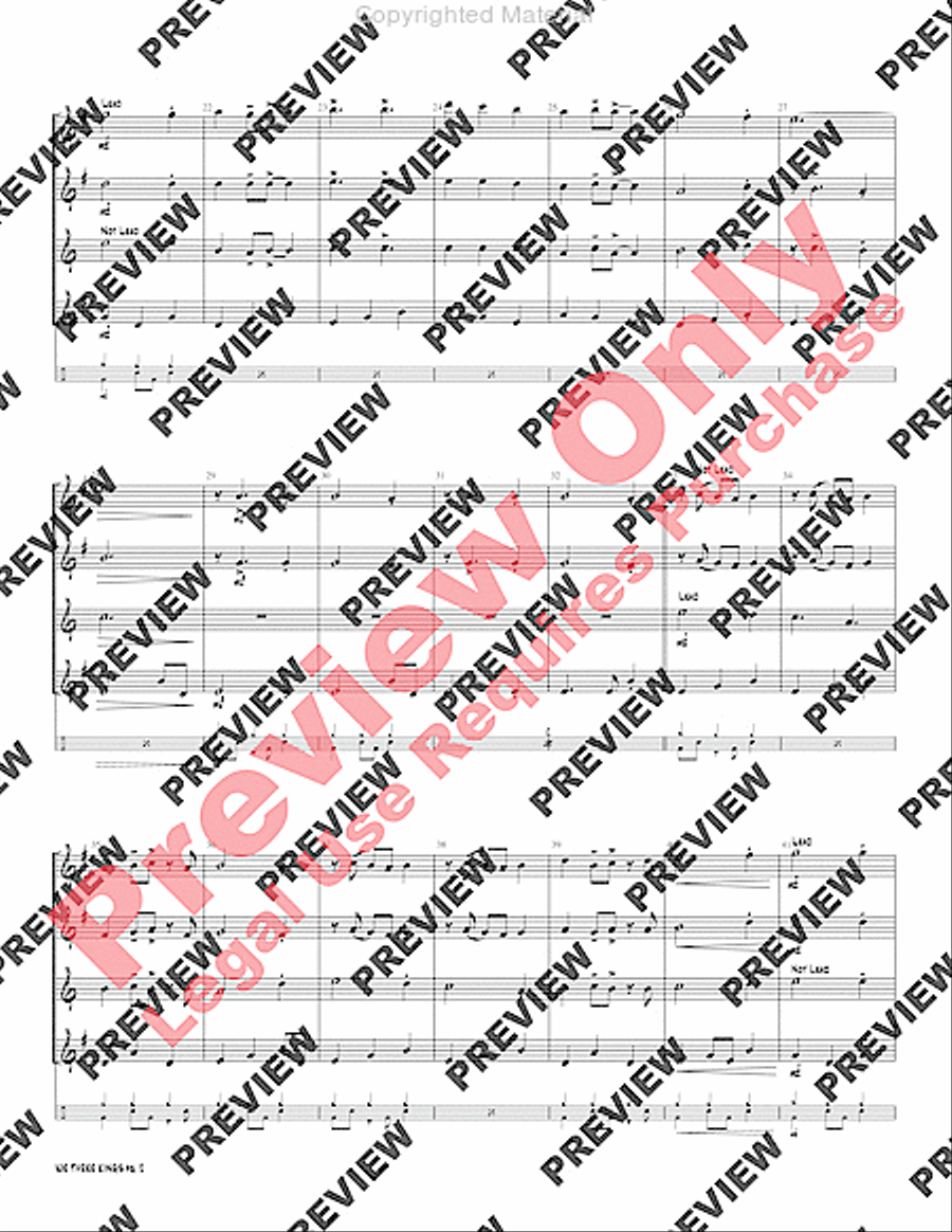 Swingin' Saxes Christmas, Set 2 Small Ensemble scores gallery preview page 16