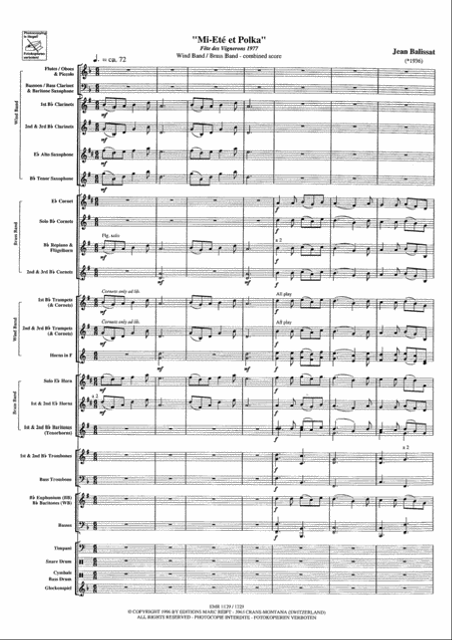 Mi-Ete et Polka Brass Band scores gallery preview page 3