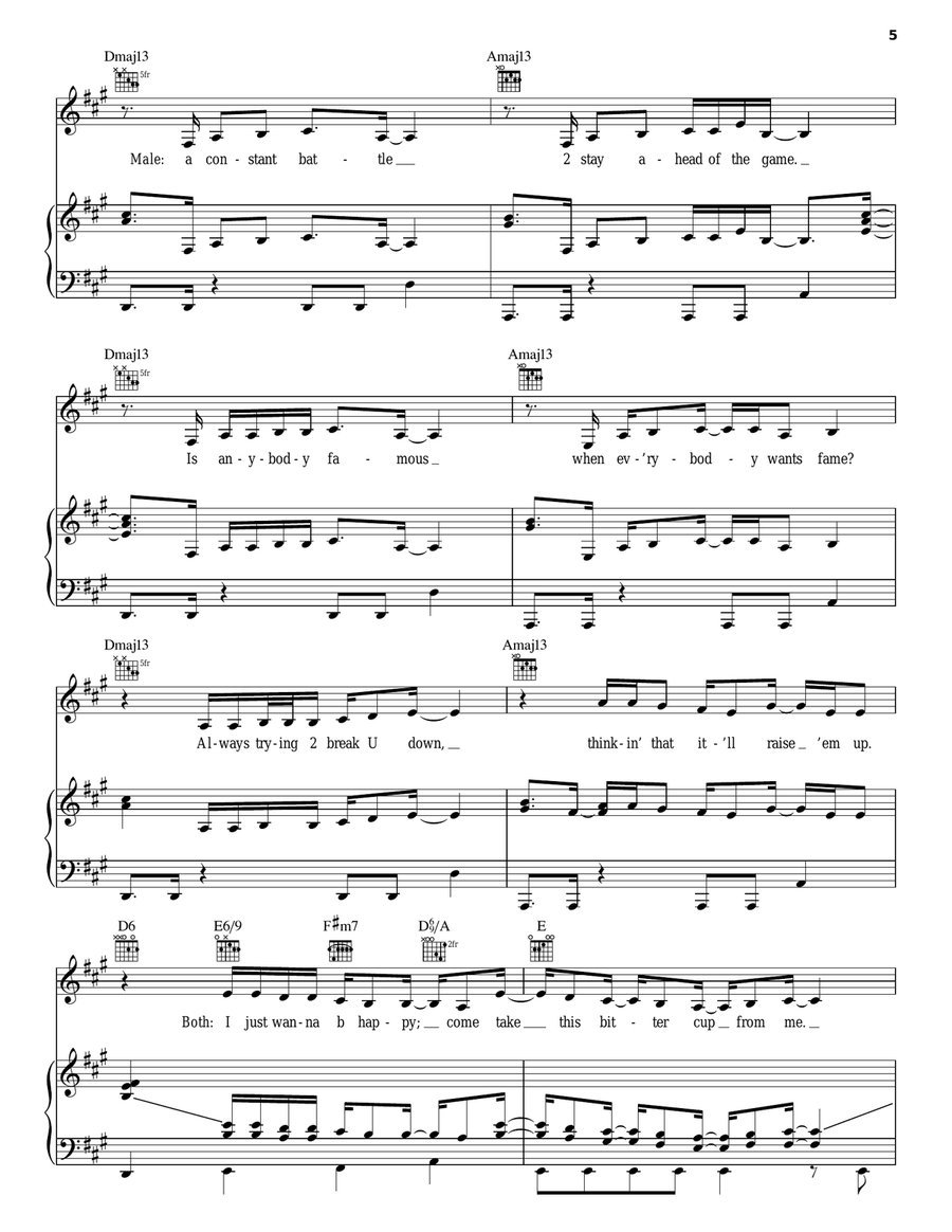 Beautiful, Loved And Blessed Piano, Vocal, Guitar scores gallery preview page 5