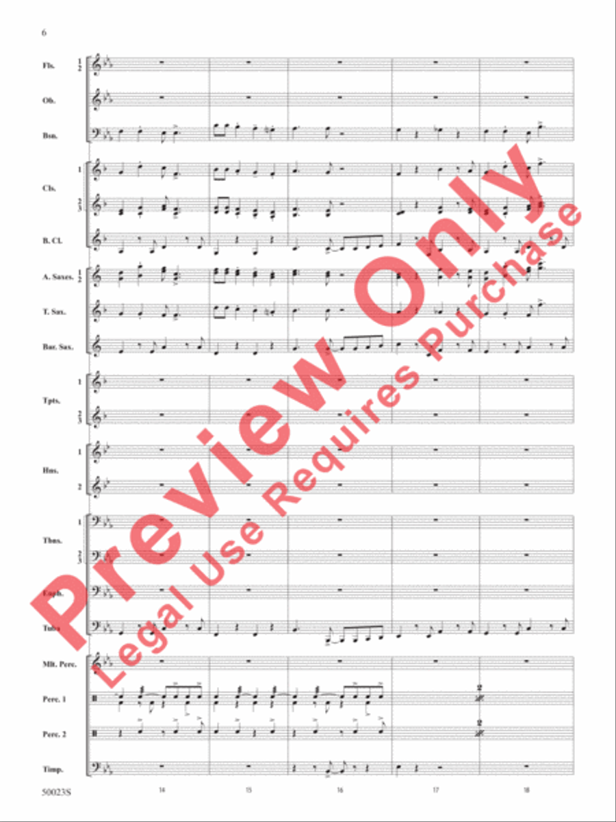 A New Orleans Nutcracker Suite Concert Band scores gallery preview page 7