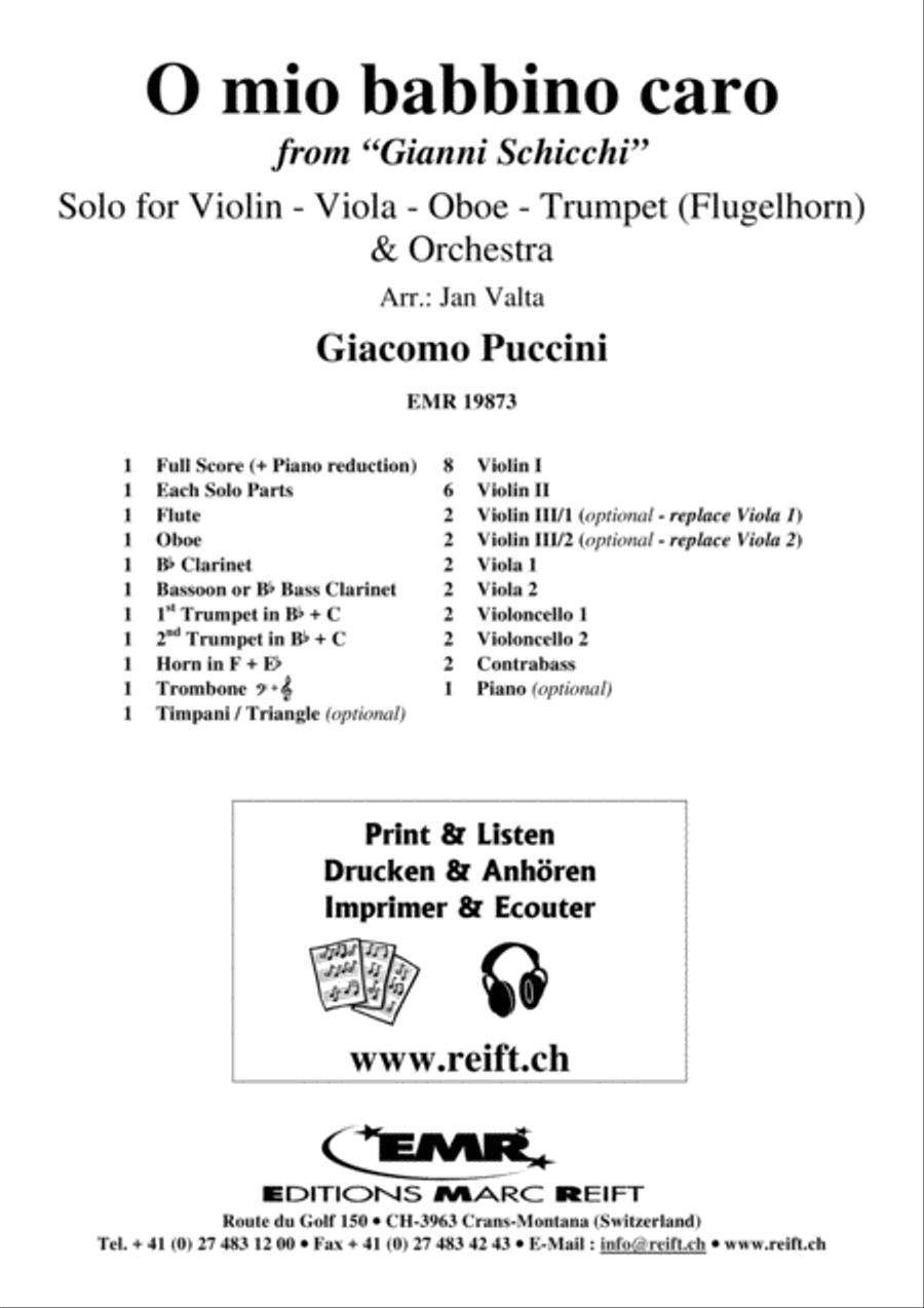 O mio babbino caro O mio babbino caro Orchestra scores gallery preview page 2
