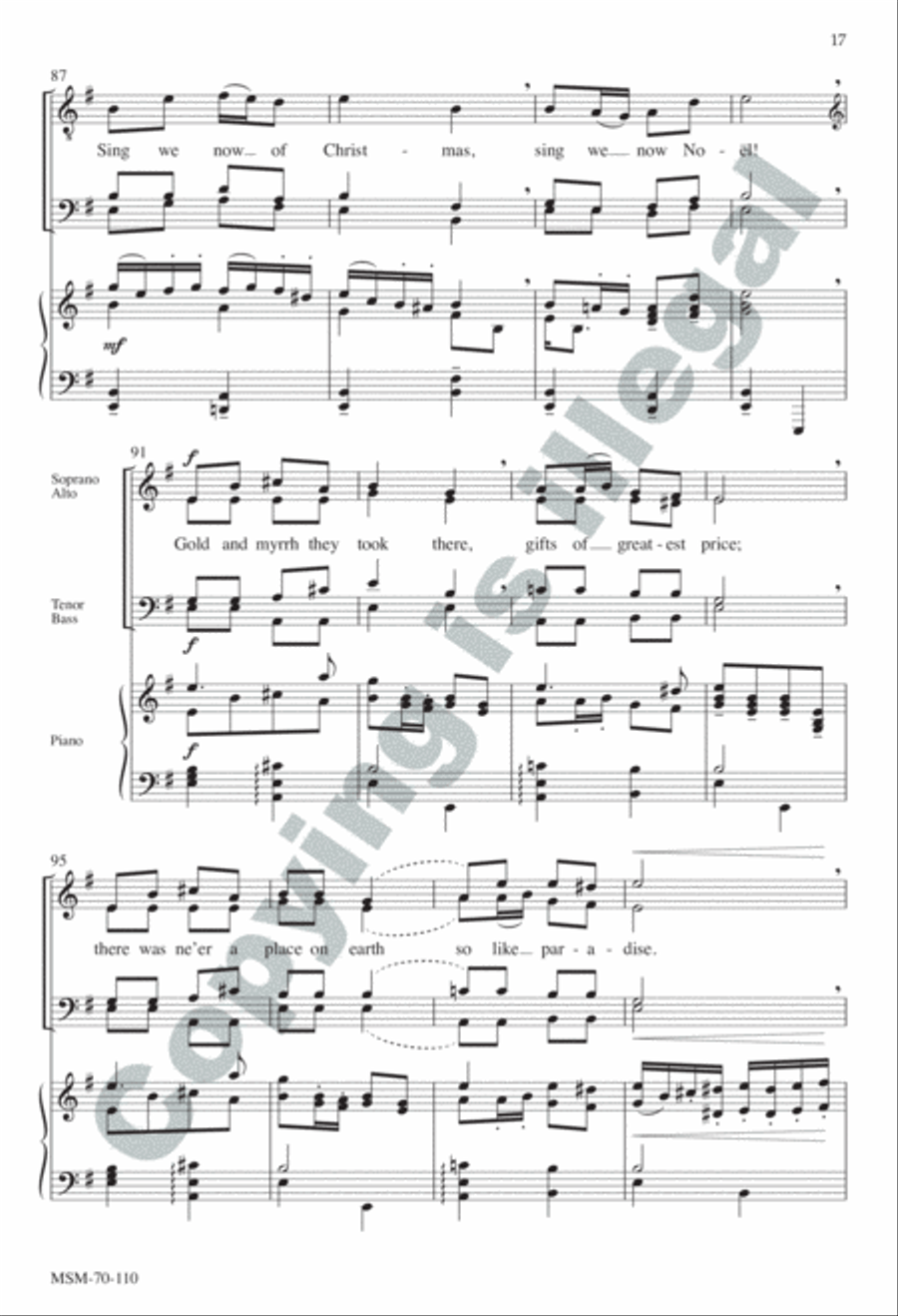 A Carol Suite SSATBB scores gallery preview page 17