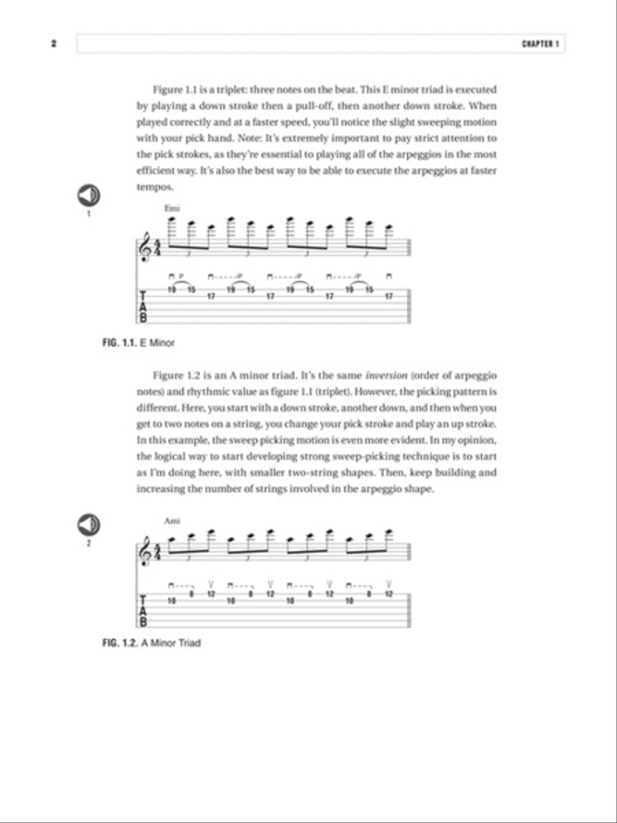 Guitar Sweep Picking & Arpeggios Guitar Tablature scores gallery preview page 3