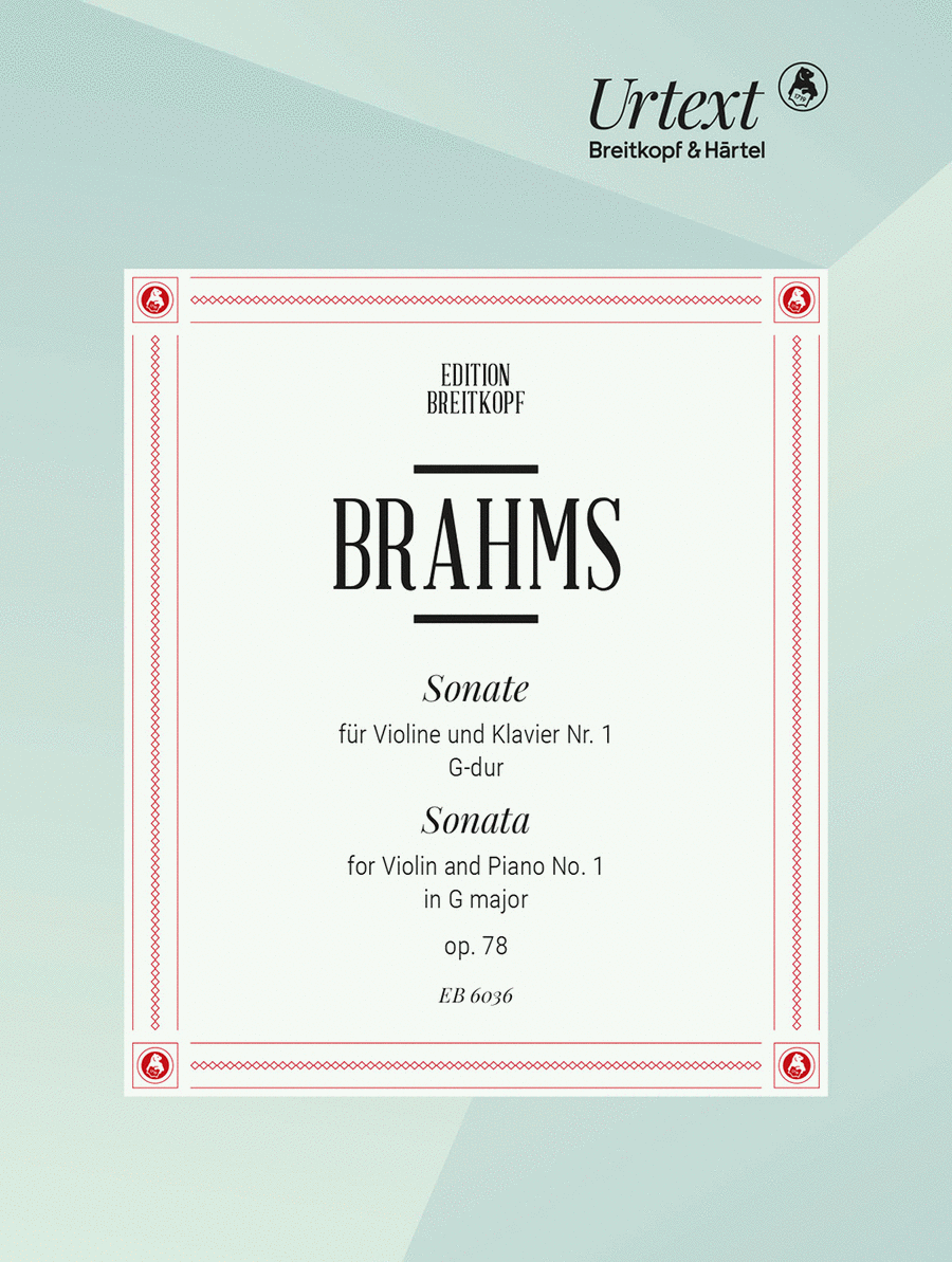 Sonata No. 1 in G major Op. 78 Violin Solo scores gallery preview page 1
