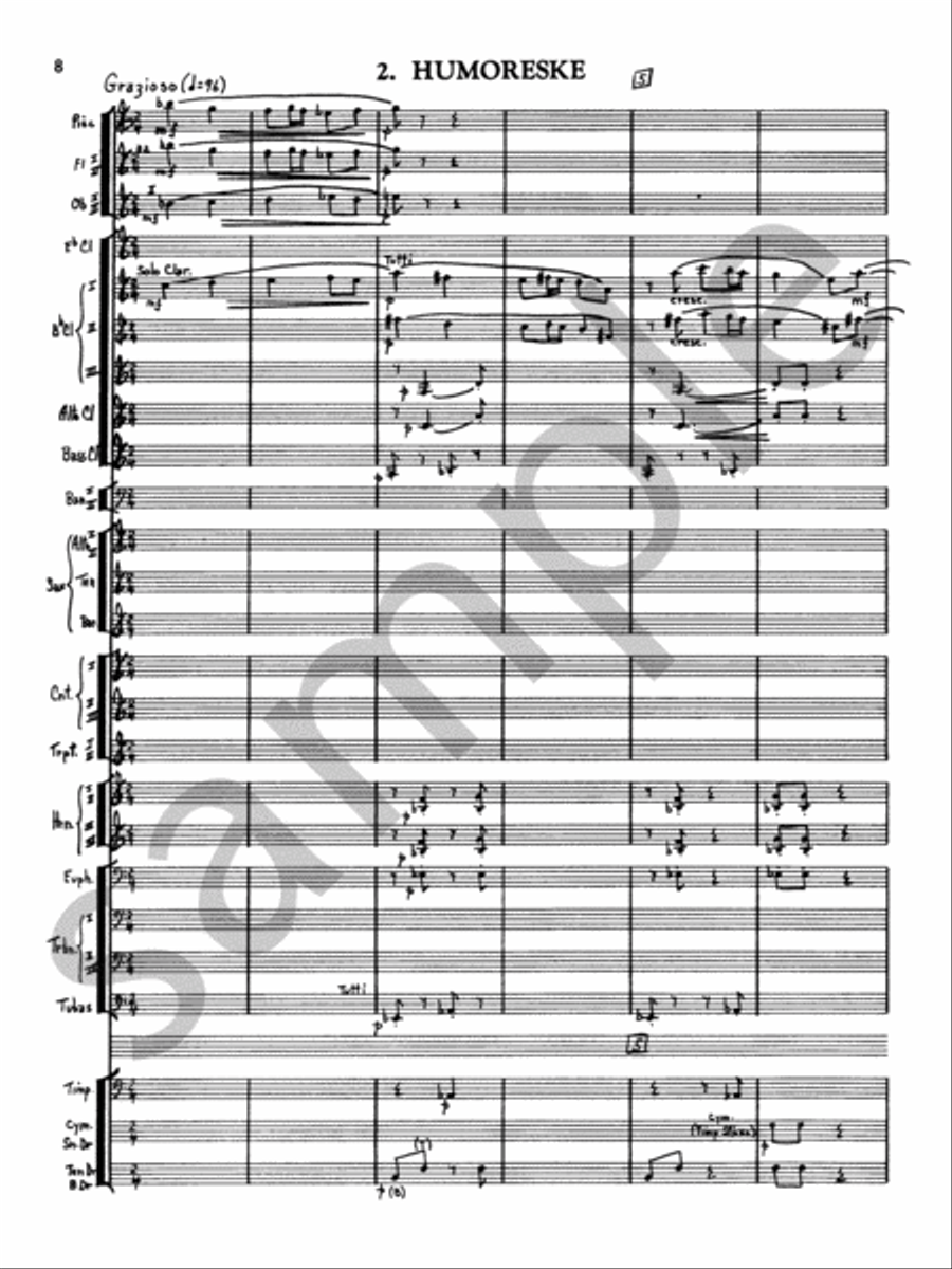 Serenade For Band Concert Band scores gallery preview page 12