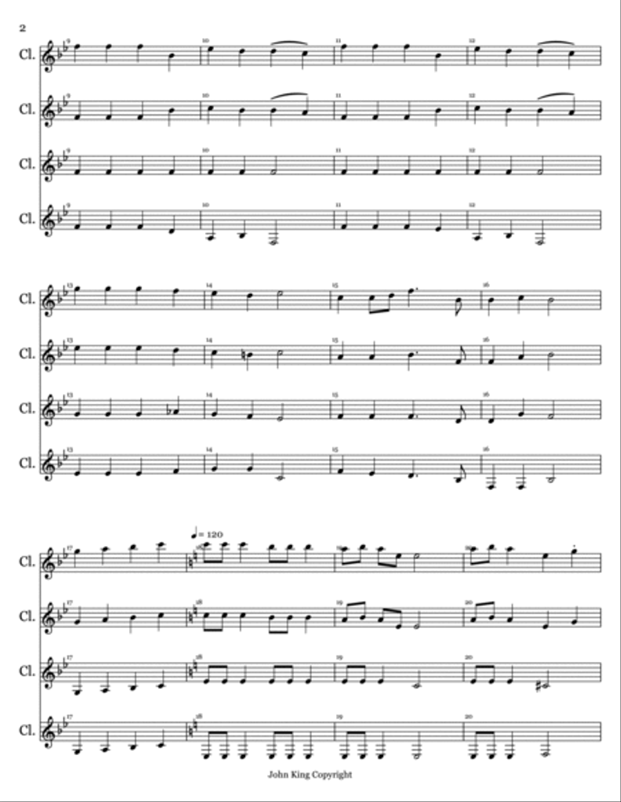 Holiday Medley (A Nice Christmas Mix) Woodwind Quartet scores gallery preview page 2