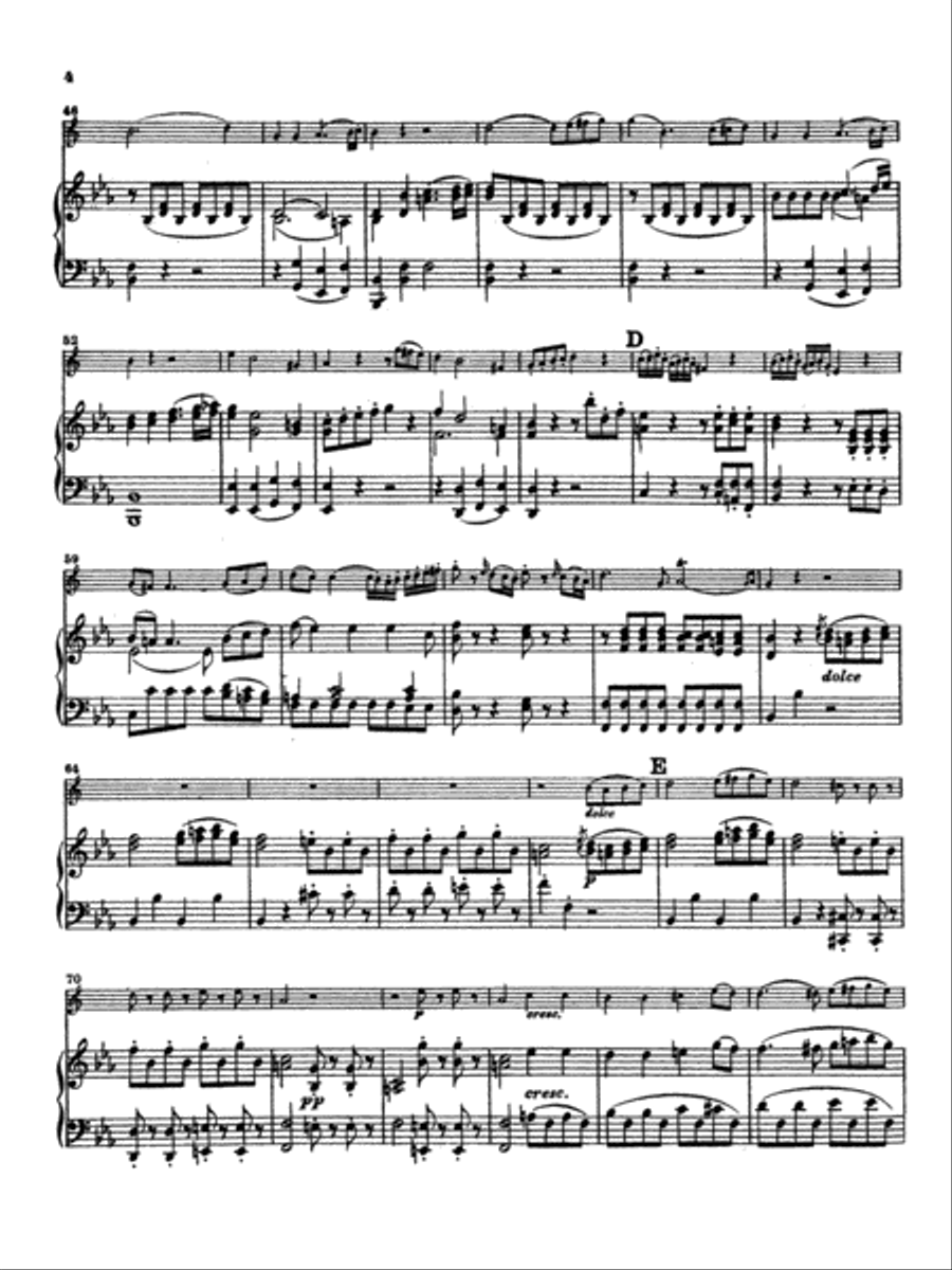 Mozart: Concerto No. 2 in E flat Major, K. 417 Part scores gallery preview page 4