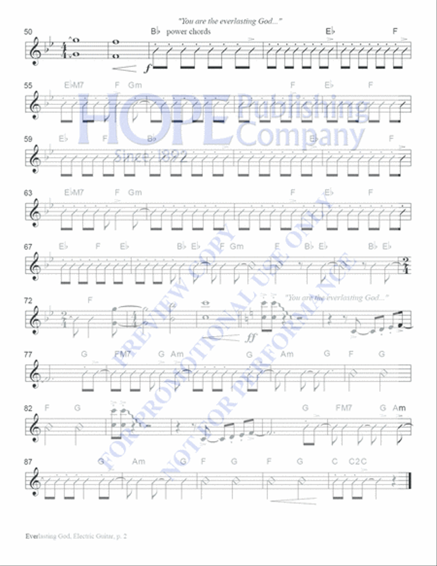 Everlasting God Choir scores gallery preview page 3