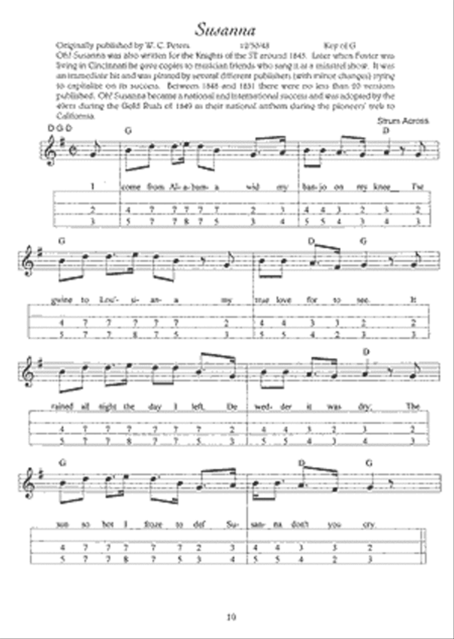 Stephen Foster for Mountain Dulcimer Mountain Dulcimer scores gallery preview page 2