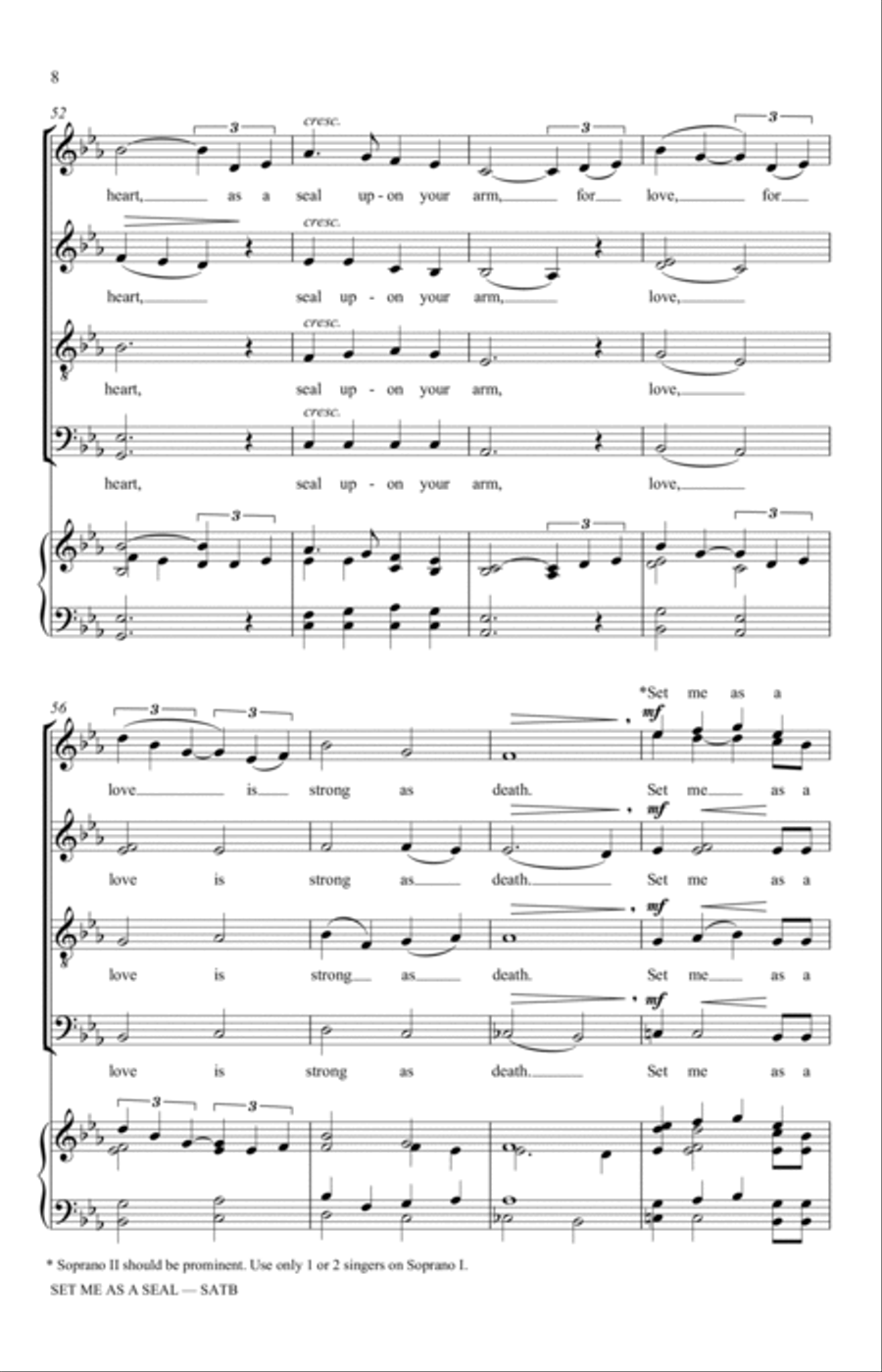 Set Me As A Seal 4-Part scores gallery preview page 8