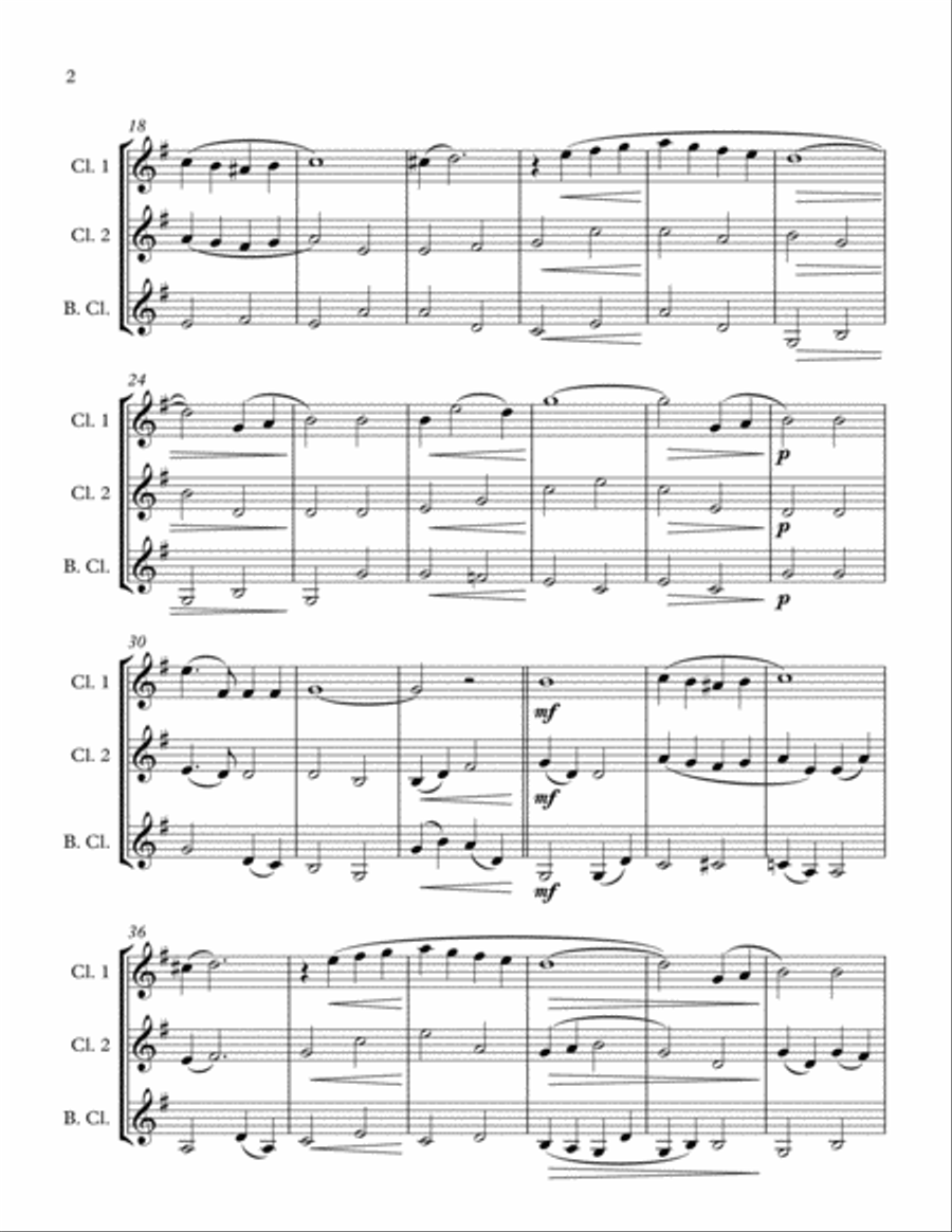White Christmas Woodwind Trio scores gallery preview page 2