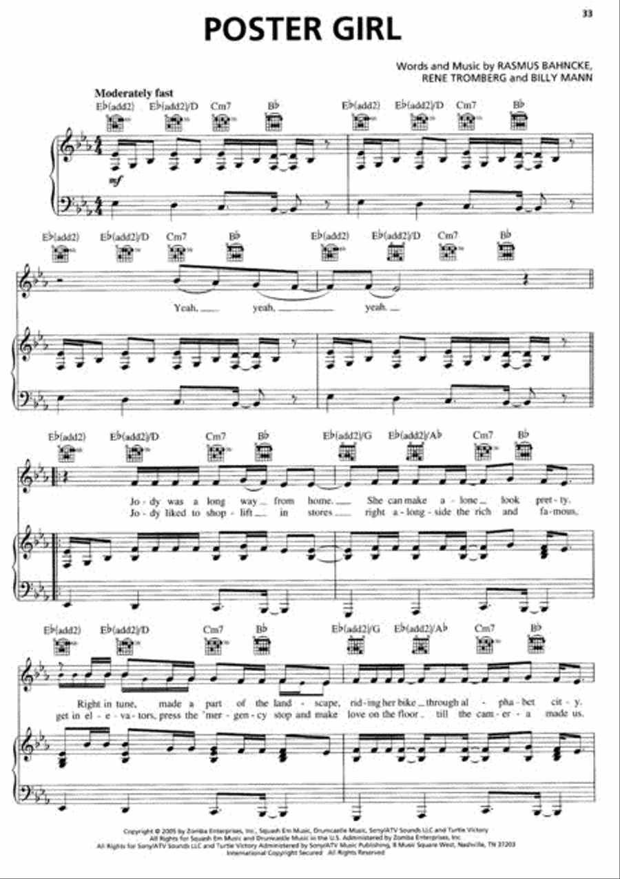 Backstreet Boys - Never Gone Piano, Vocal, Guitar scores gallery preview page 2