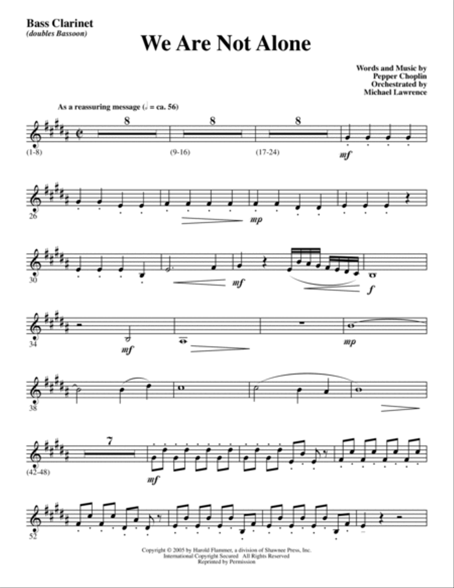 Psalm 23 - A Journey With The Shepherd - Bass Clarinet (sub. Bassoon) Choir scores gallery preview page 2