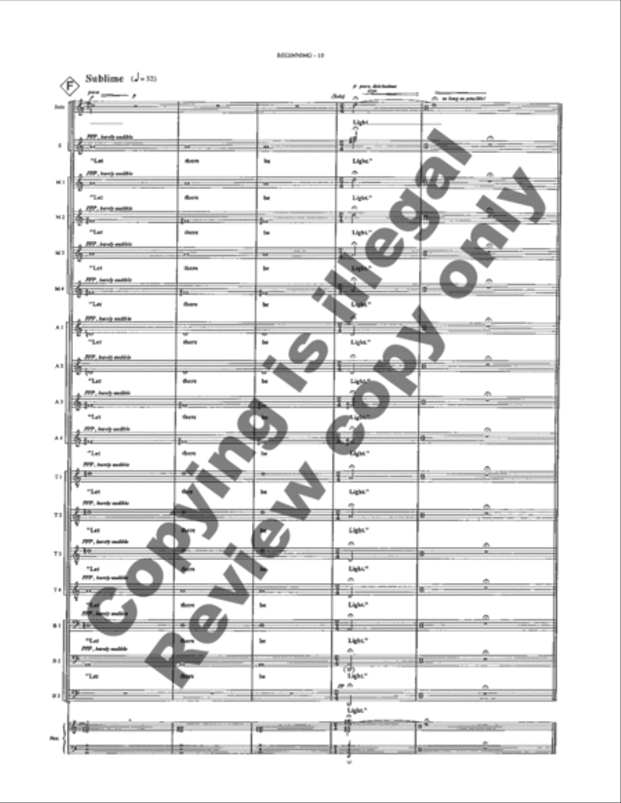 On the Nature of Creation: 1. In the Beginning Divisi scores gallery preview page 5