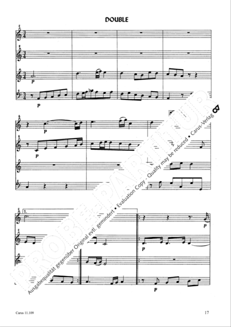 Kleine Suite Recorder scores gallery preview page 20