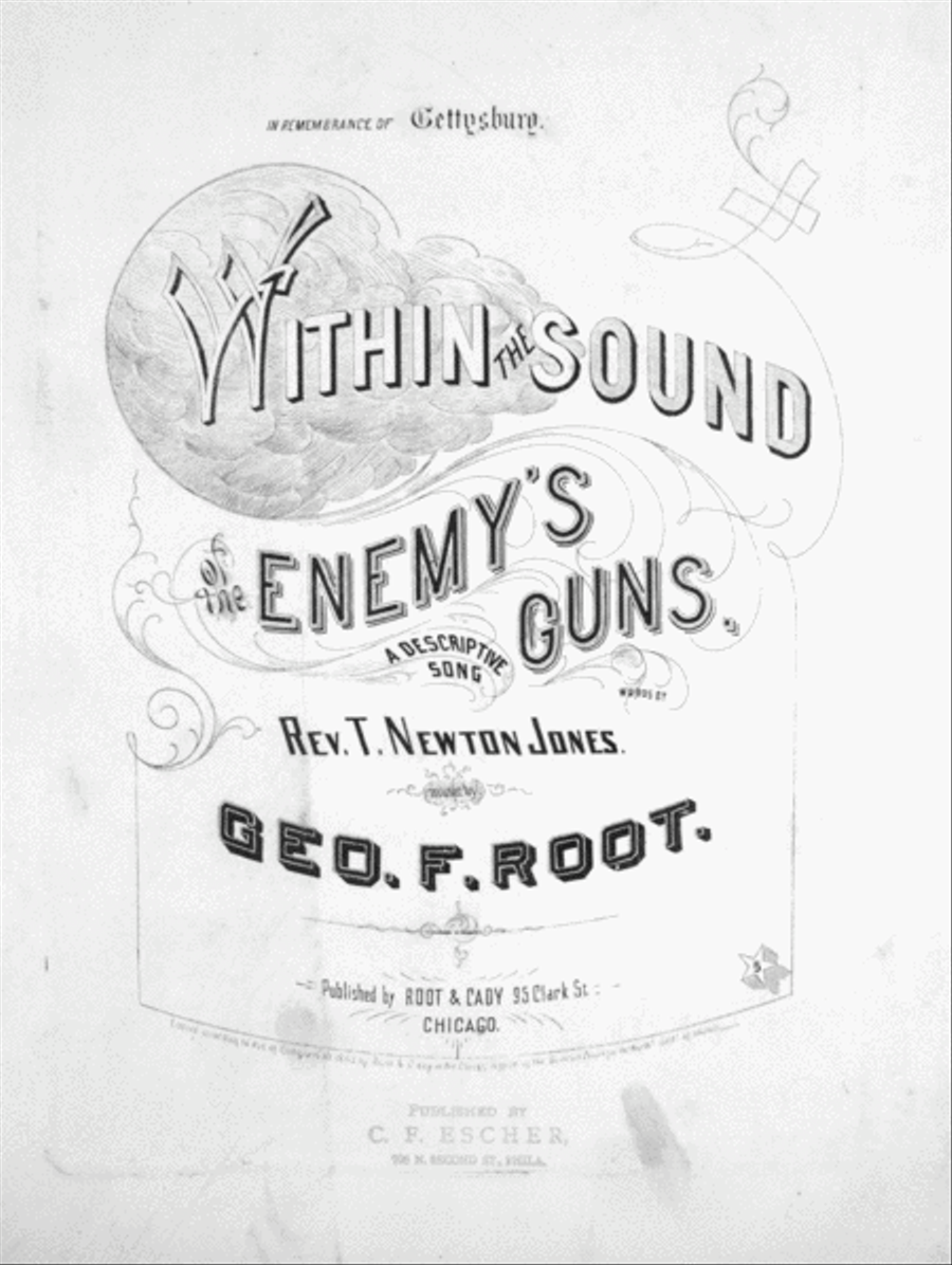 Within the Sound of the Enemy's Guns. A Descriptive Song Voice scores gallery preview page 1
