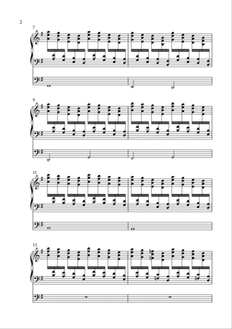 Carillon on Morning Star, Op. 206 (Organ Solo) by Vidas Pinkevicius Organ Solo scores gallery preview page 2