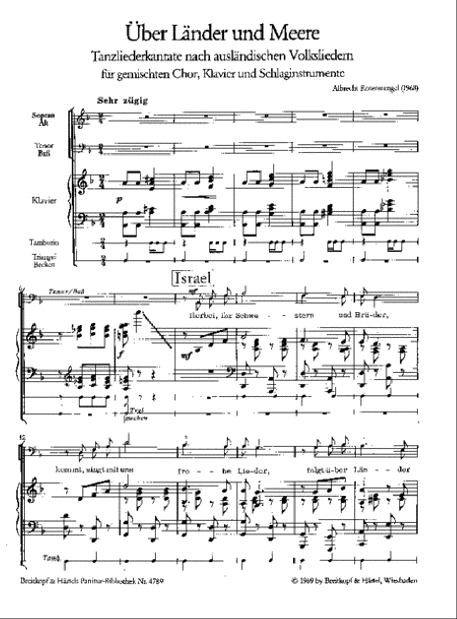 Über Länder und Meere Über Länder und Meere 4-Part scores gallery preview page 2