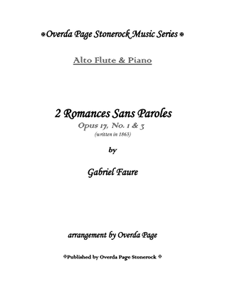 Book cover for 2Romances Sans Paroles, Op. 17, No. 1 & 3
