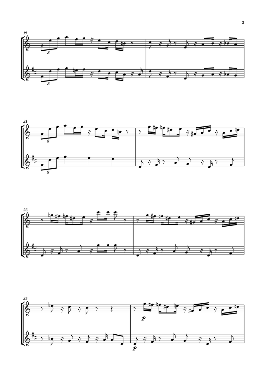Super Mario Bros. Opus Woodwind Duet scores gallery preview page 3