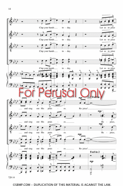 Rejoice! - SATB Octavo image number null