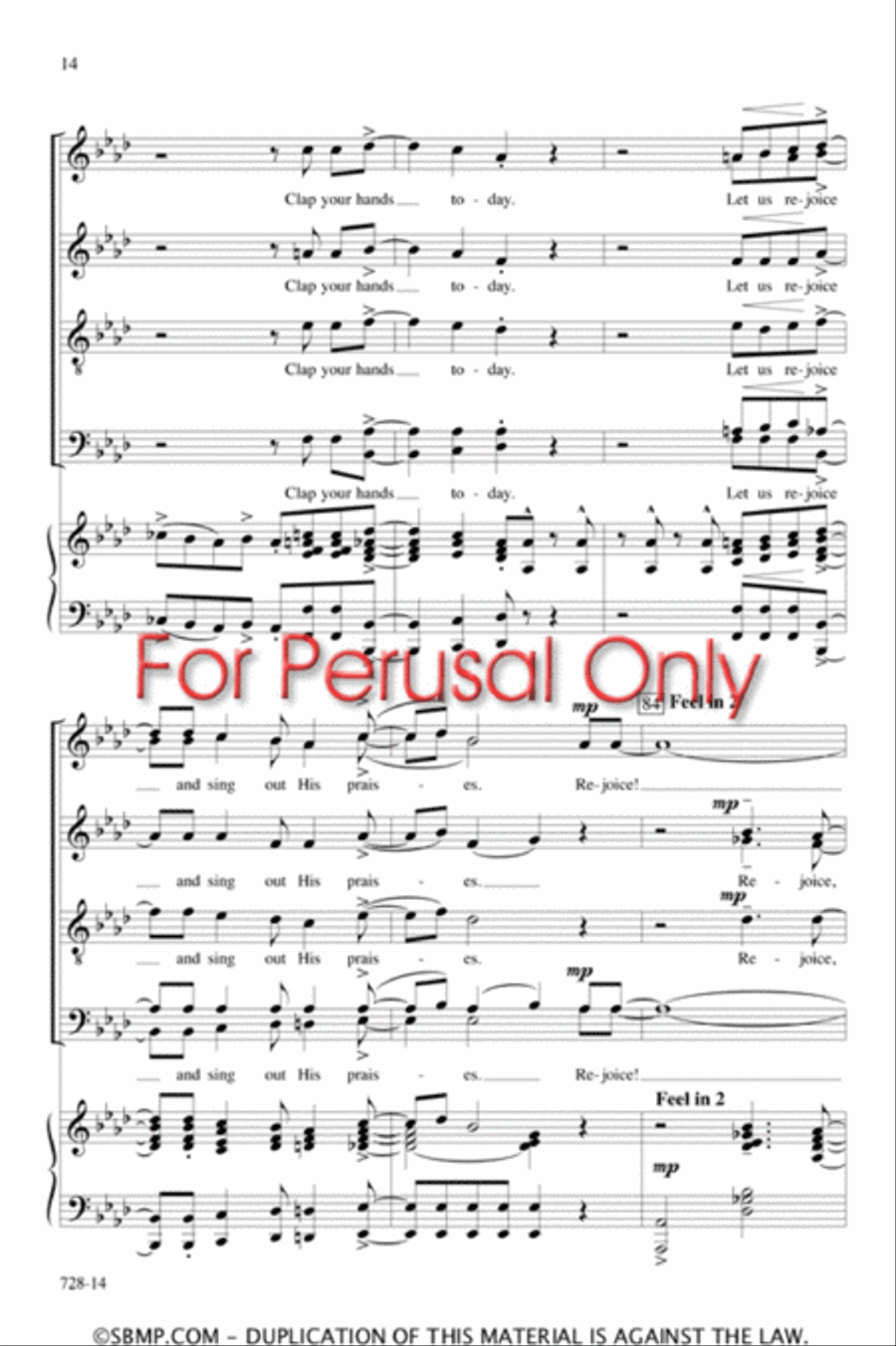 Rejoice! - SATB Octavo Rejoice! - SATB Octavo 4-Part scores gallery preview page 13