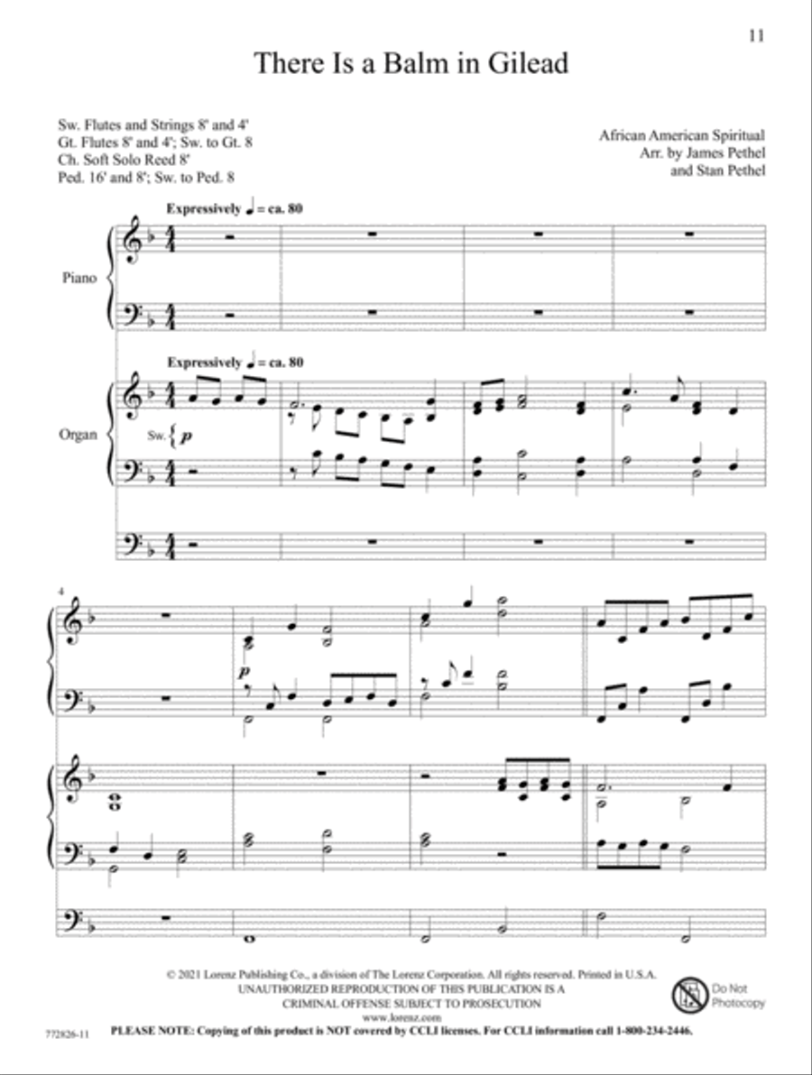 Hymns and Spiritual Songs Organ scores gallery preview page 5