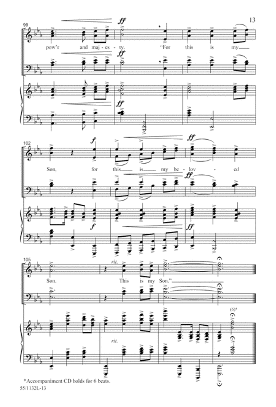 Journey to the Cross 4-Part scores gallery preview page 13