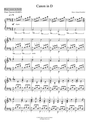 Canon in D (HARD PIANO) [Johann Pachelbel]