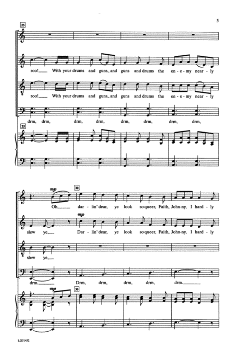 Johnny, I Hardly Knew Ye Choir scores gallery preview page 3