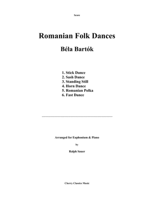 Book cover for Romanian Folk Dances for Euphonium and Piano