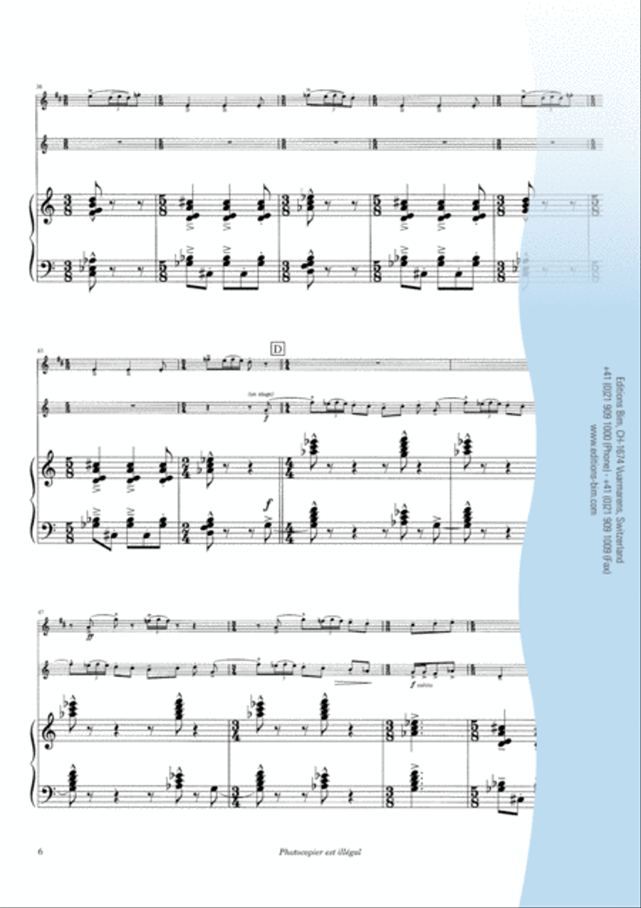 B'Shertah B'Shertah Clarinet scores gallery preview page 5