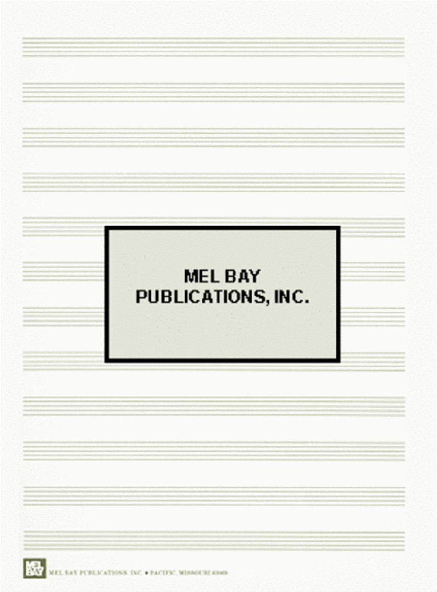 Premium Spiral Manuscript Book Staff Paper scores gallery preview page 2