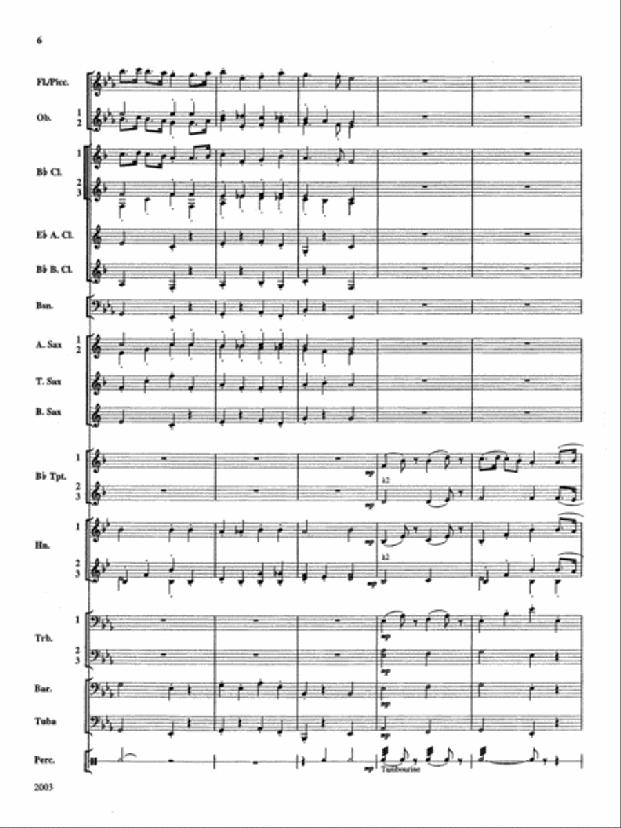 A Percy Grainger Suite: Score Concert Band scores gallery preview page 6