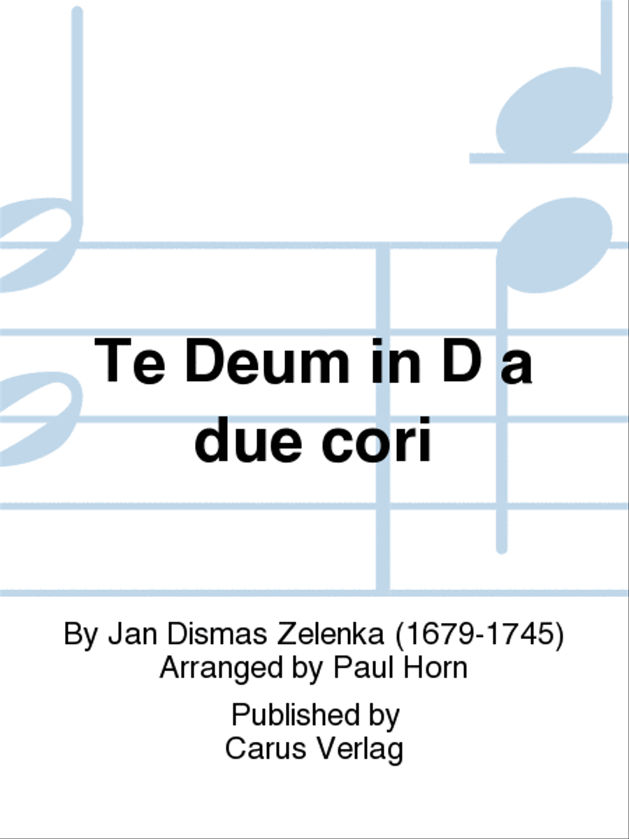 Te Deum in D a due cori Basso Continuo scores gallery preview page 1