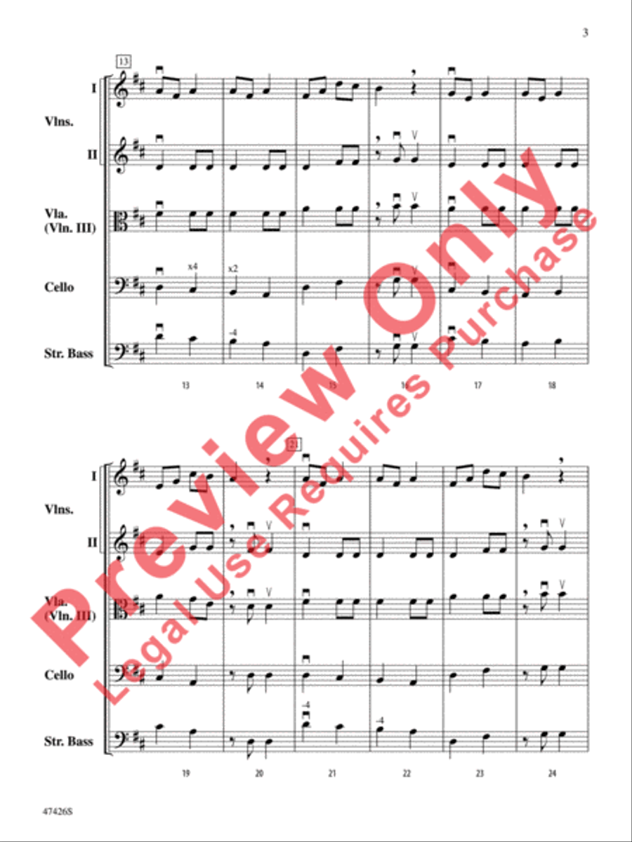Hanukkah Dances String Orchestra scores gallery preview page 4